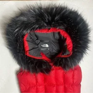 The North Face Jackets Coats The North Face Womens 55 Hey Mama Red Parkina Vest Nwt Poshmark